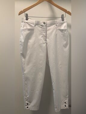 TanJay White Cropped Pants